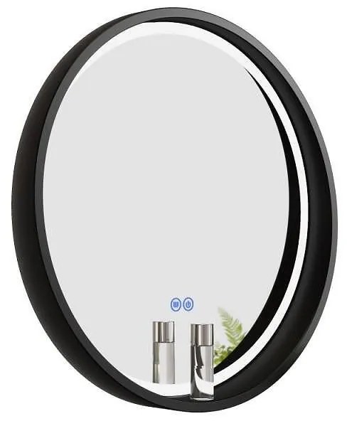 Кръгло LED огледало за баня с нагревател, 60см, Inter Ceramic, ICL 1857B-60