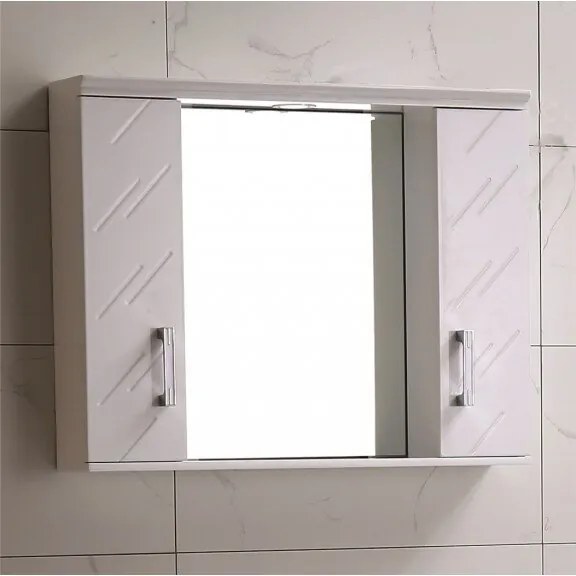 Огледален PVC шкаф ICMC 1055 - 70 с LED осветление, 70x13x55см