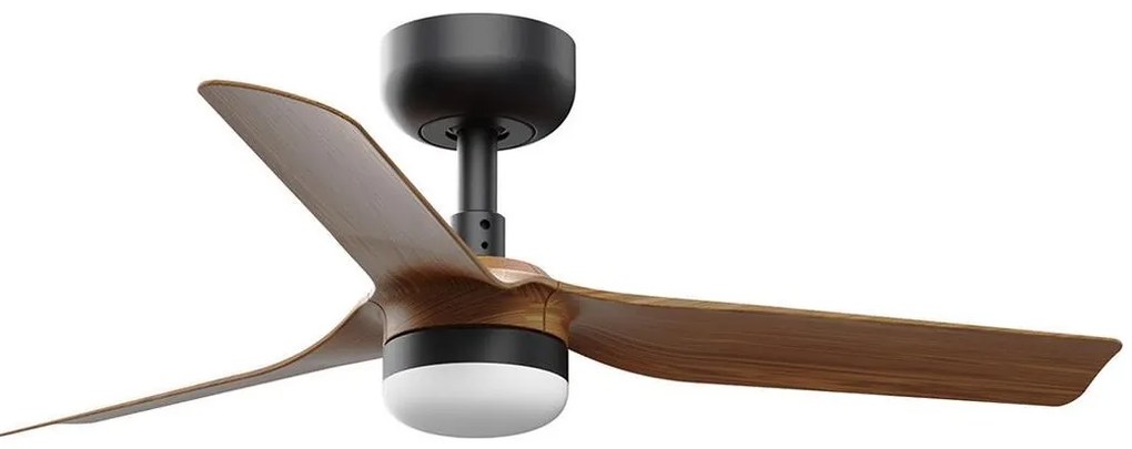 FARO 33823WT-1TW-LED Димируем вентилатор MINI PUNT S 10W/230V кафяв/черен Ø 90 см WT + д.у.