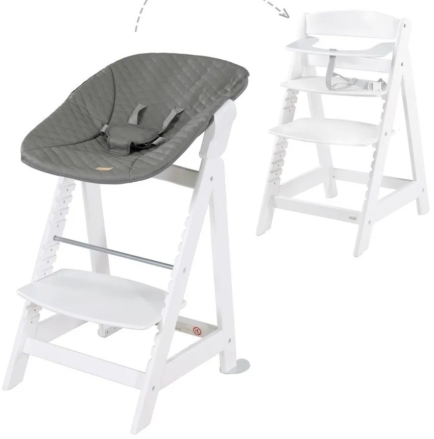 Бял стол за хранене Luxe – Roba