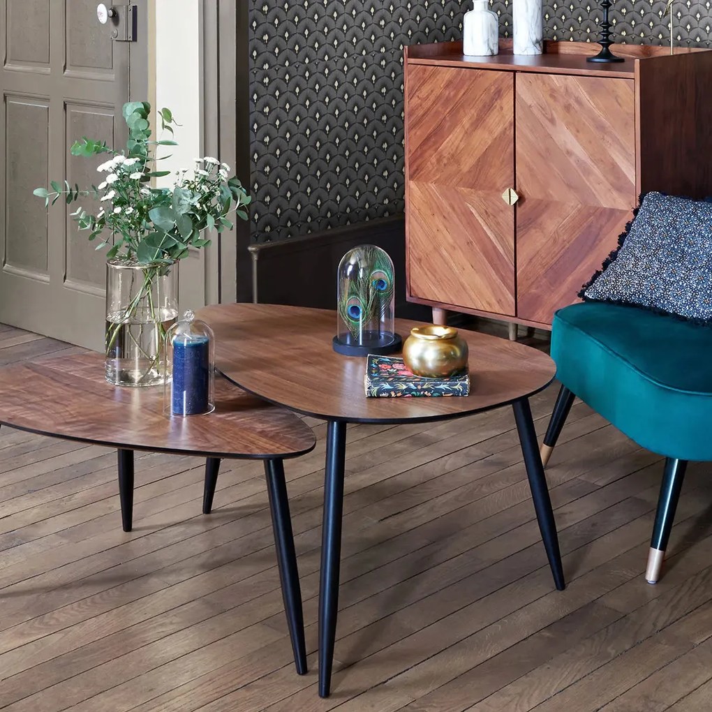 Холна маса atmosphera Mileo, 88x98 cm, 2 бр - Бял