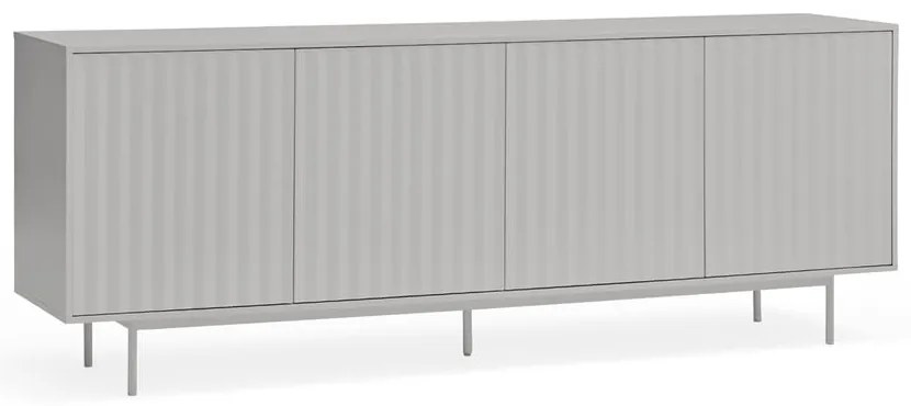 Сив нисък скрин 211x80 cm Sierra – Teulat