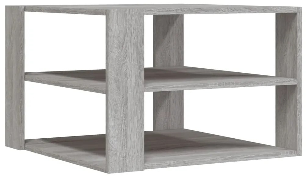 834255 vidaXL Маса за кафе, сив сонома, 58x58x40 см, инженерно дърво