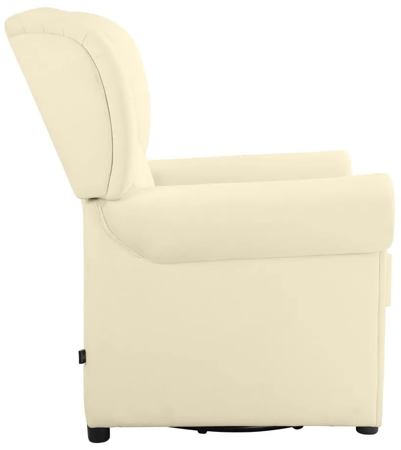 Бяло кадифено люлеещо се кресло Lillyse – Støraa