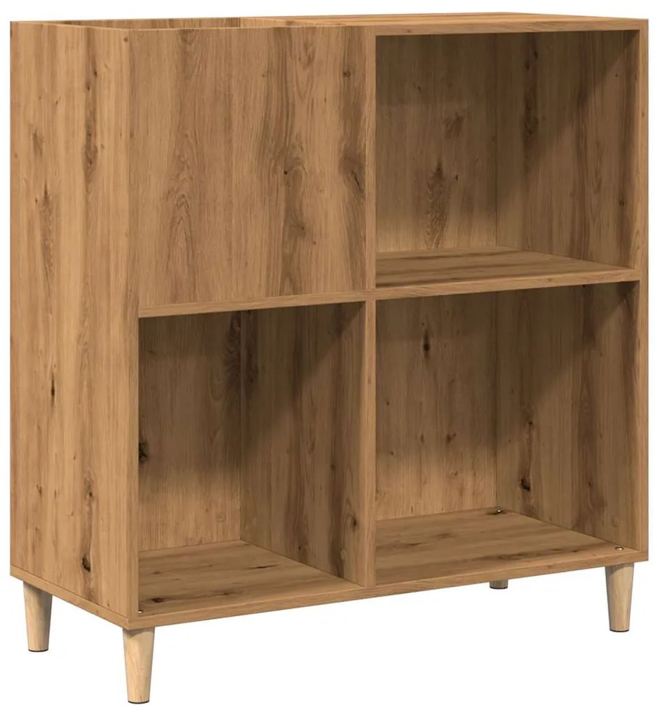 857172 vidaXL Шкаф за плочи Artisan Oak 84,5x38x89 cm Инженерна дървесина