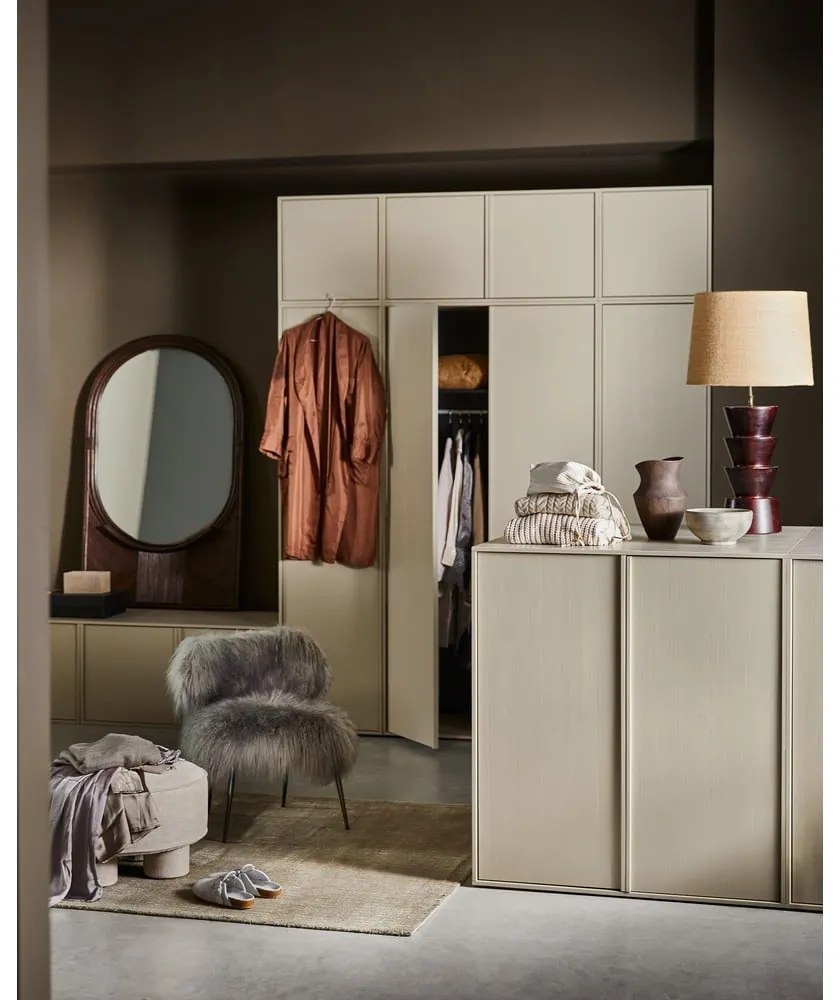 Кремав модулен гардероб от борова дървесина 150x200 cm Daily – vtwonen