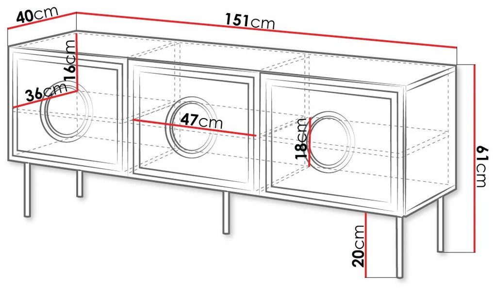 TV шкаф Palazzo Mini