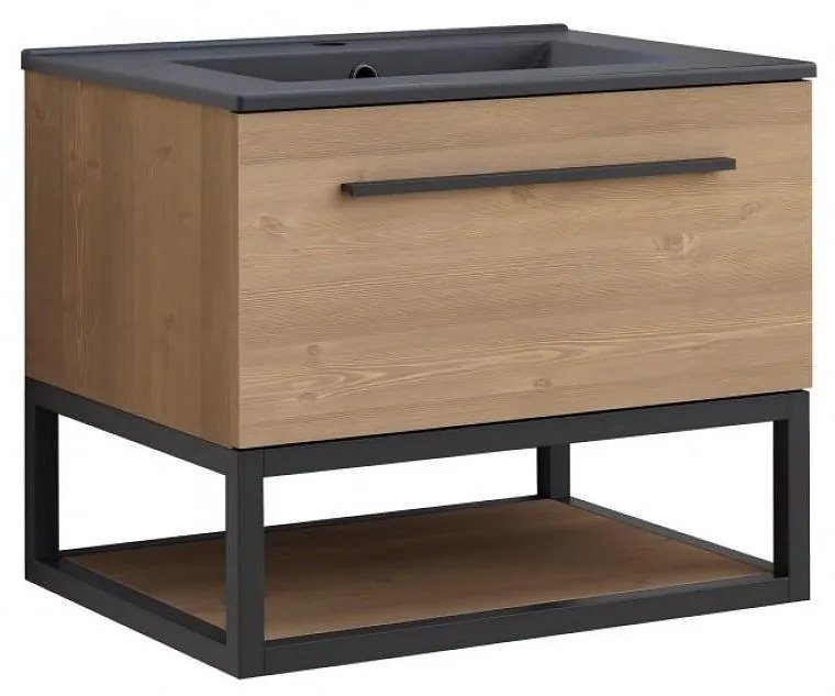 Конзолен PVC шкаф СИМОН 6050-039+УМИВ. 5955MB, Inter Ceramic, 61x46x52см