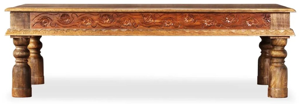 245140 vidaXL Маса за кафе, манго масив, акациево дърво, 110x60x38 см