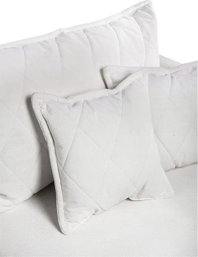 Бял сгъваем/с място за съхранение диван от рипсено кадифе 215 cm Bjork – Bonami Selection