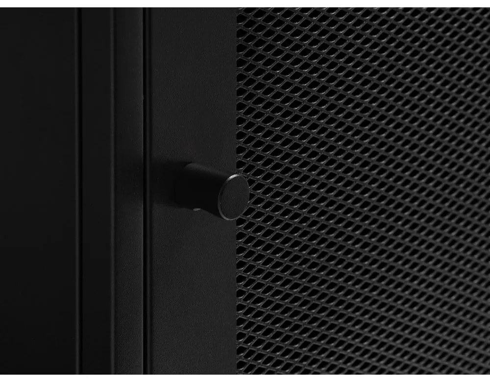 Черна метална етажерка за книги 80x138 cm Malibu - Unique Furniture