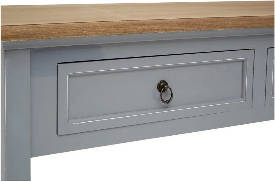 Сива конзолна маса от масивна Пауловния 34,5x99 cm Henley – Premier Housewares