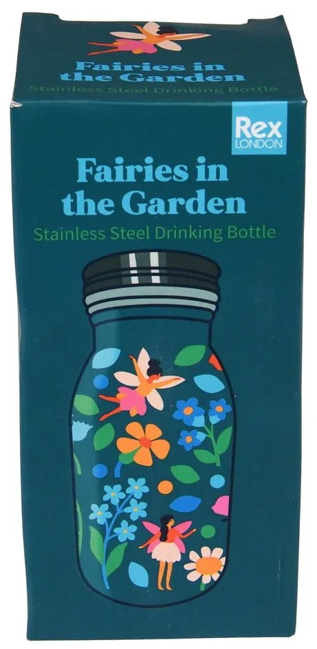 Синя детска бутилка от неръждаема стомана 250 ml Fairies in the Garden – Rex London