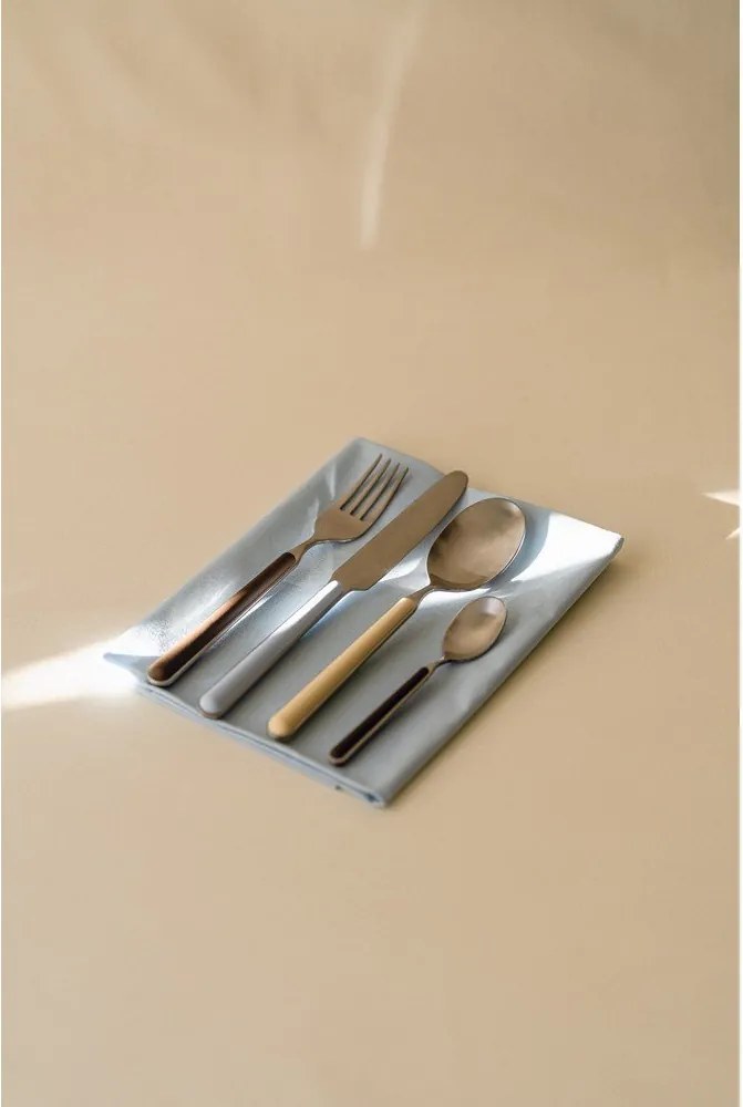 Кафяв/в сребрист цвят прибори за хранене 4 бр. от неръждаема стомана за 1 човек Noli – noo.ma