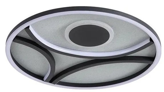 Searchlight 82100-39BK - LED димируемо таванно осветително тяло ZENDISC LED/20W/230V 3000K Ø 39 cm