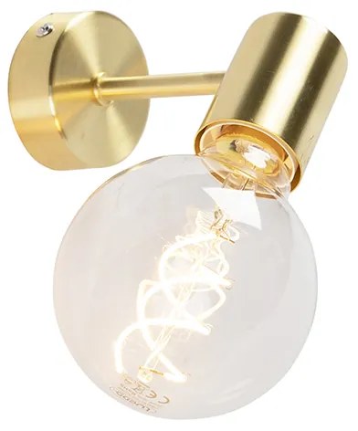 Интелигентна стенна лампа в стил арт деко златиста с G95 WiFi крушка - Facil