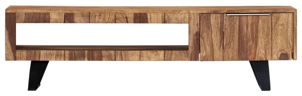 247980 vidaXL ТВ шкаф, 140x30x40 см, акациево дърво масив