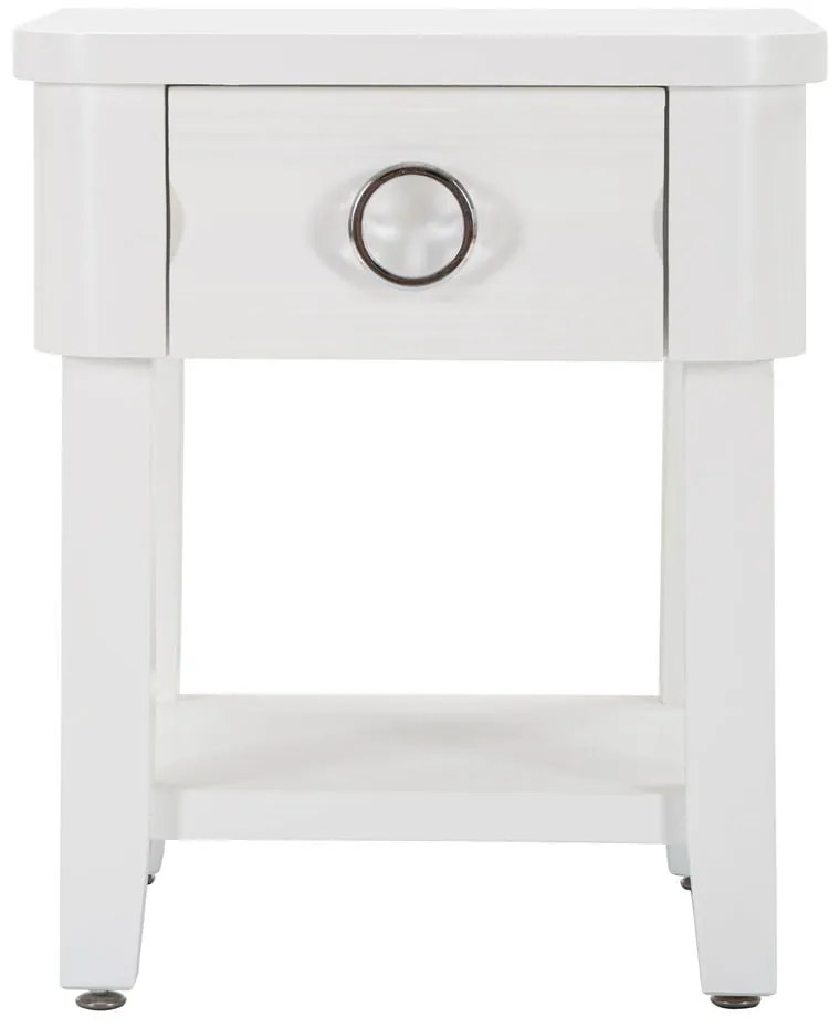 Нощно шкафче от бяла ела Shine - Mauro Ferretti