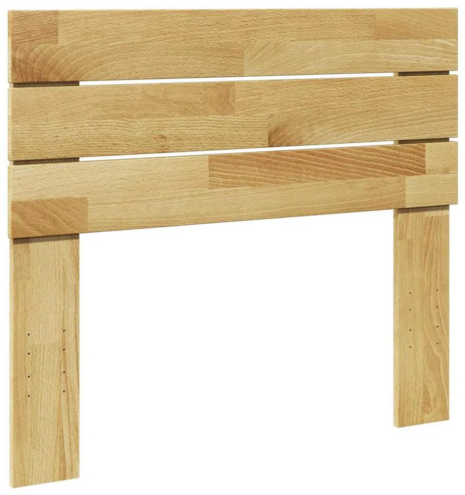 851975 vidaXL Табла за легло 90 см, масивна дървесина, дъб