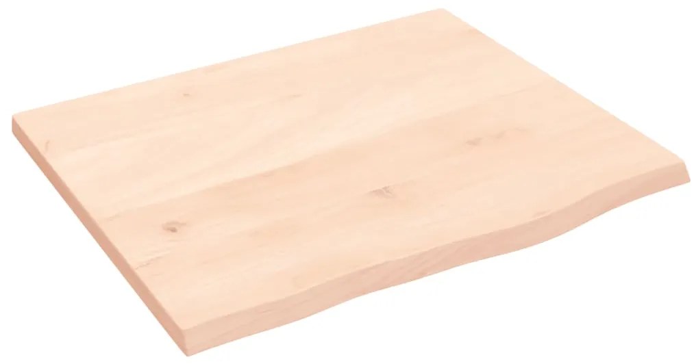 3156284 vidaXL Плот за маса, 60x50x2 см, необработен масивен дъб