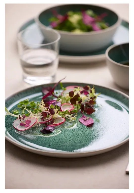 Бяла/зелена глинена купичка 850 ml Gastro White/Green – Bitz