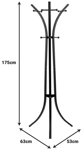 Закачалка Зени 226-000024 черен цвят