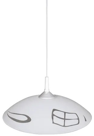 Пендел ВИСТА, ø300, бял гланц, 1xE27