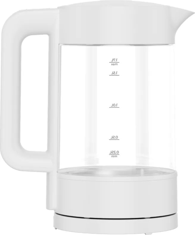 Електрическа кана за вода AENO AEK0005, 2200W, 1.7 л, 40-100°C, 360° основа, STRIX, LED дисплей, Филтър, Бял