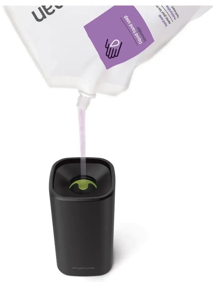 Дозатор за сапун от матова черна стомана 295 ml - simplehuman