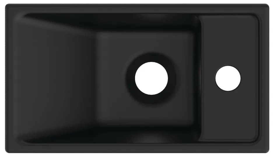 Матово-черен керамичен малък умивалник 37x21 cm i.Life S – Ideal Standard