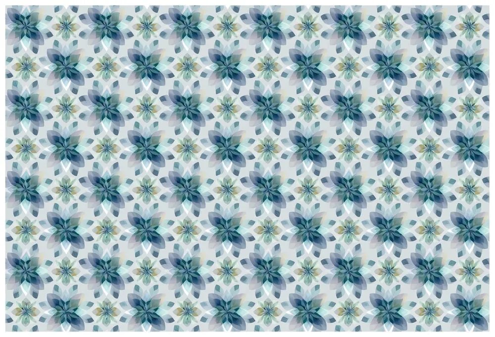 Тапет – Сини акварелни цветя