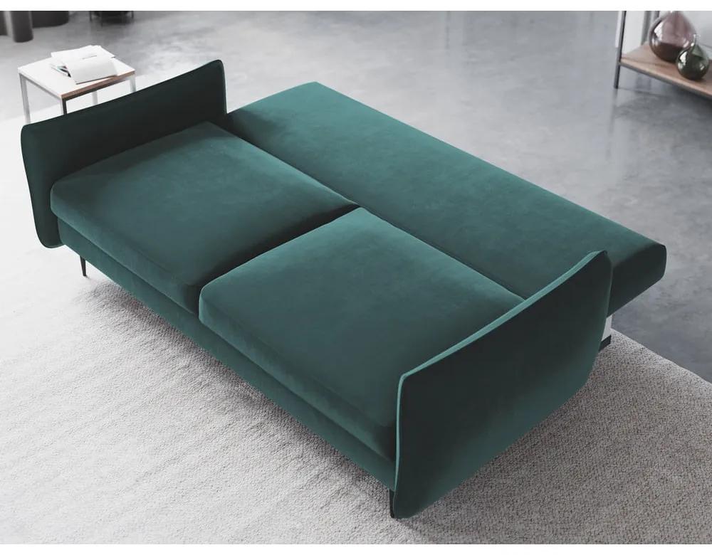 Петролно зелен разтегателен диван с място за съхранение Vermont - Cosmopolitan Design