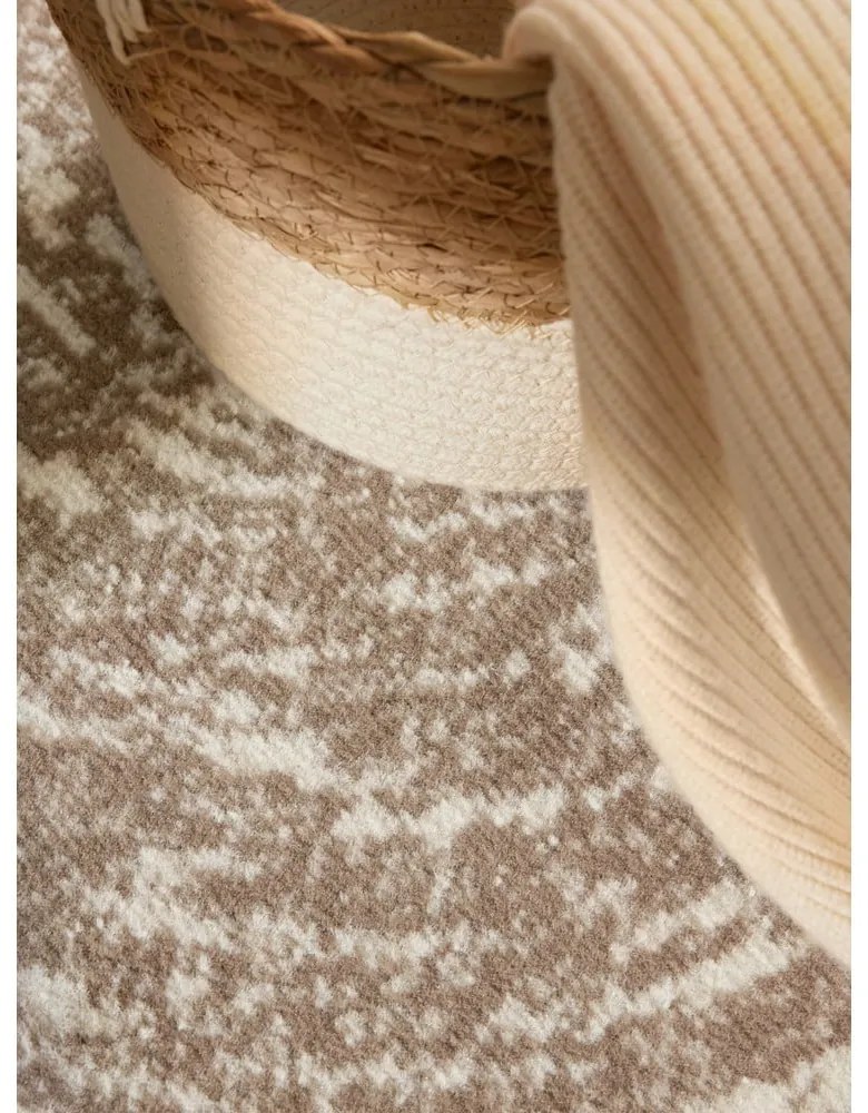 Бежово-кремав кръгъл килим ø 120 cm Gloria Cavallo – Hanse Home