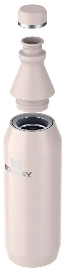 Светлорозова бутилка от неръждаема стомана 600 ml All Day Slim – Stanley