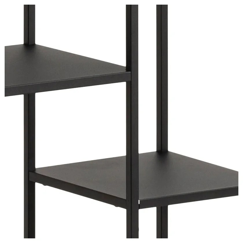 Черна метална библиотека 80x165 cm Newcastle – Actona