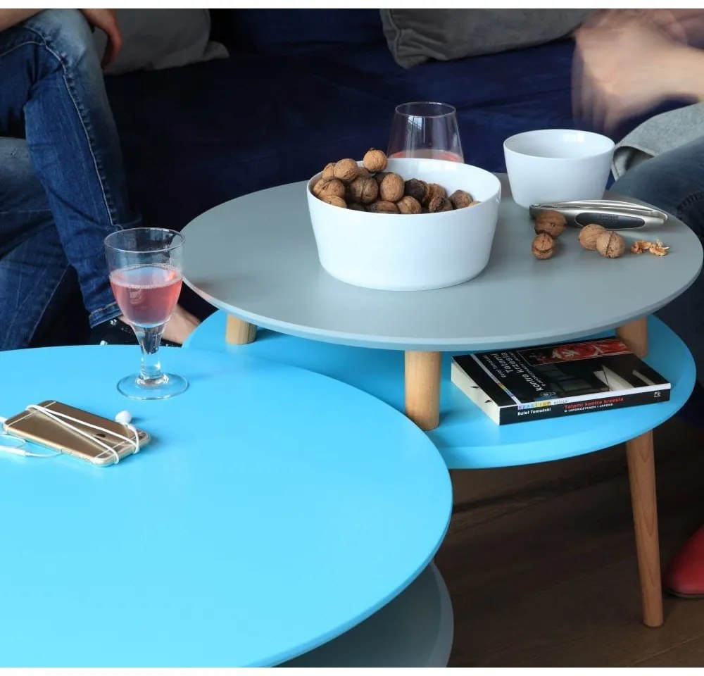 Графитно сива масичка за кафе UFO, Ø 57 cm Ufo - Ragaba