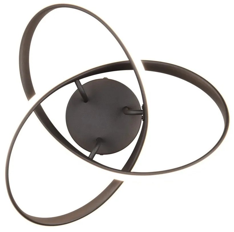 Черна LED светлина за таван Meo - Trio