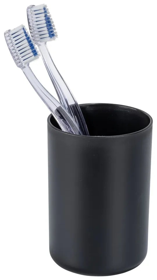 Черен пластмасов комплект аксесоари за баня Fano – Allstar