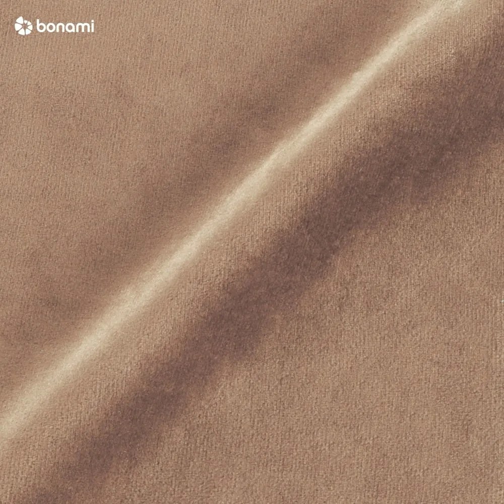 Бежово тапицирано двойно легло с място за съхранение 200x200 cm Tate – Maison de Rêve