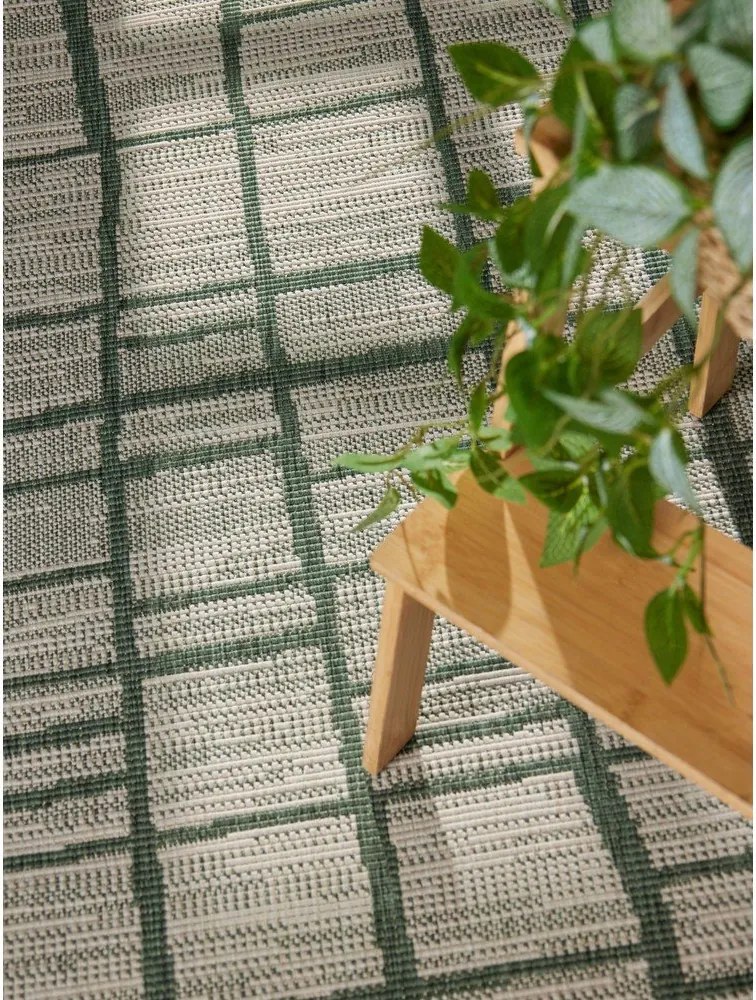 Зелен/кремав кръгъл килим за открито и закрито ø 160 cm Haringey Crouch – Ted Baker