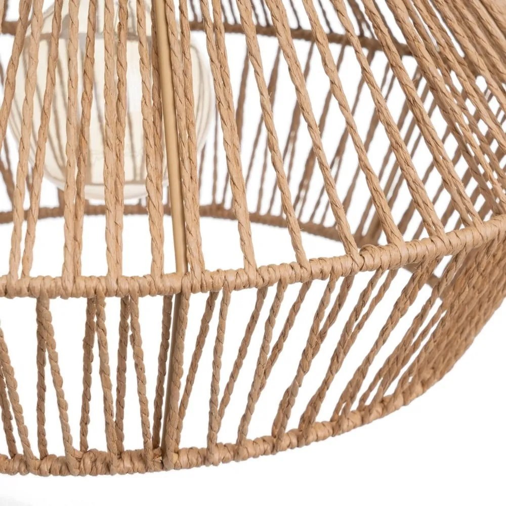 Висящо осветително тяло естествено с абажур от хартиен шнур ø 38 cm – Casa Selección