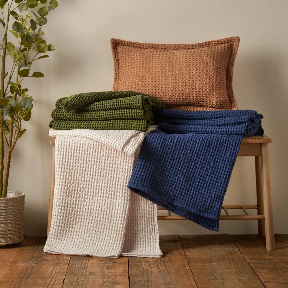 Памучна декоративна възглавница 30x50 cm Jaipur Chunky Waffle – Pineapple Elephant