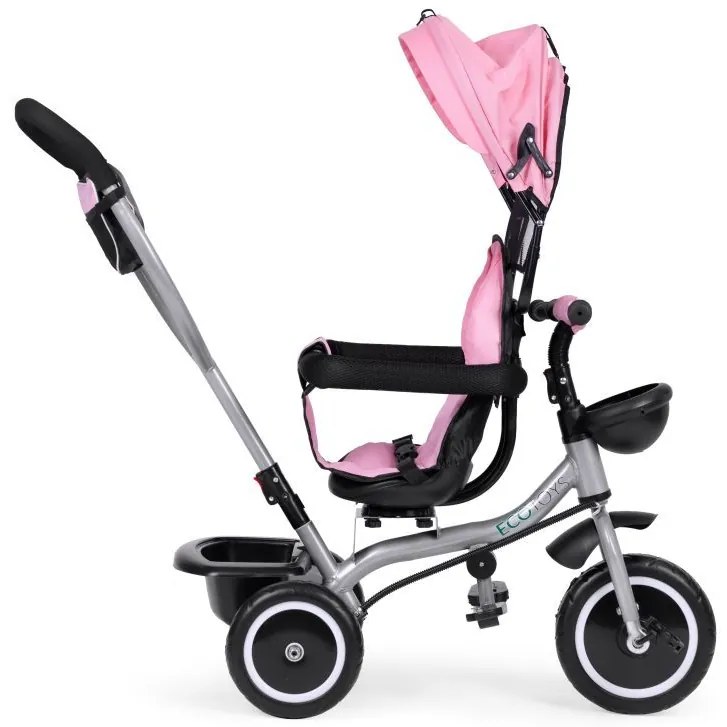 Детска триколка 2 в 1 розова