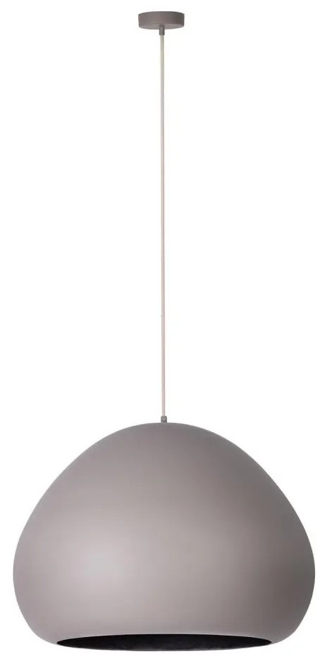 Полилей LAVA на кабел 1xE27/15W/230V таупе/черен