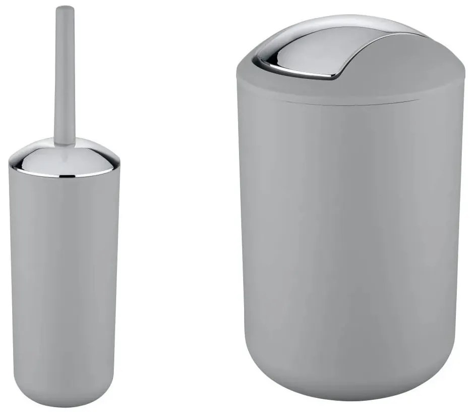 Сив пластмасов комплект аксесоари за баня Brasil – Wenko