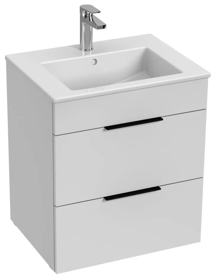 JIKA H4536121763001 - Шкаф за баня с мивка CUBE 60,7x55 см, бял