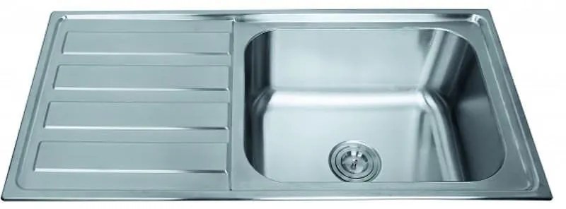 Кухненска мивка ICK10050L TAMPICO, алпака, дясна, 100x52см