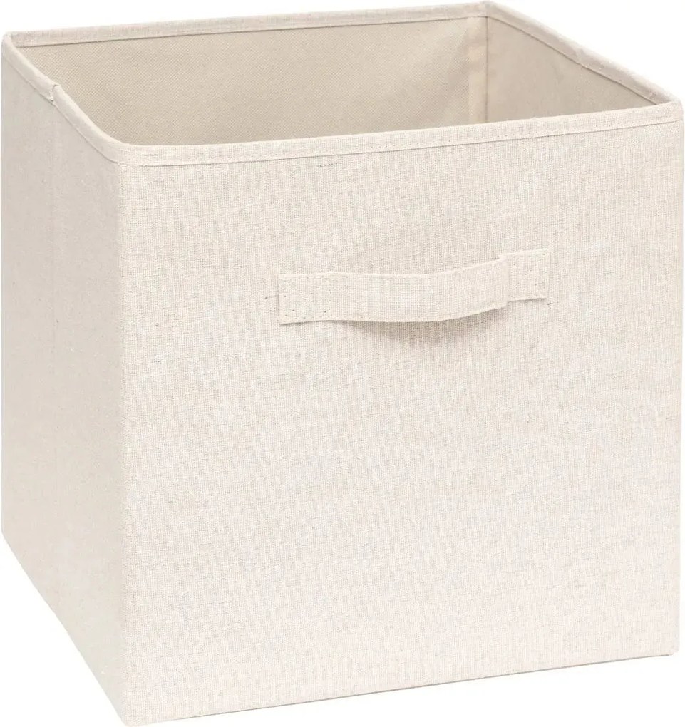 Кутия за съхранение 5five Mix & Modul Tidy Box, Полиестер, Бежова, 31x31 cm