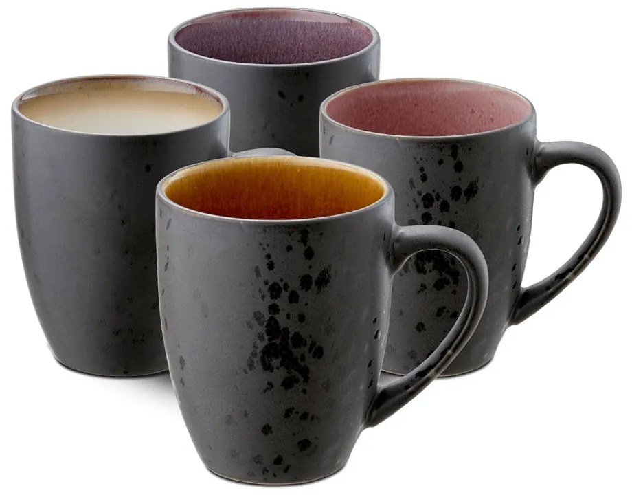 Черни керамични чаши в комплект от 4 бр. 300 ml Gastro Black/Mix – Bitz