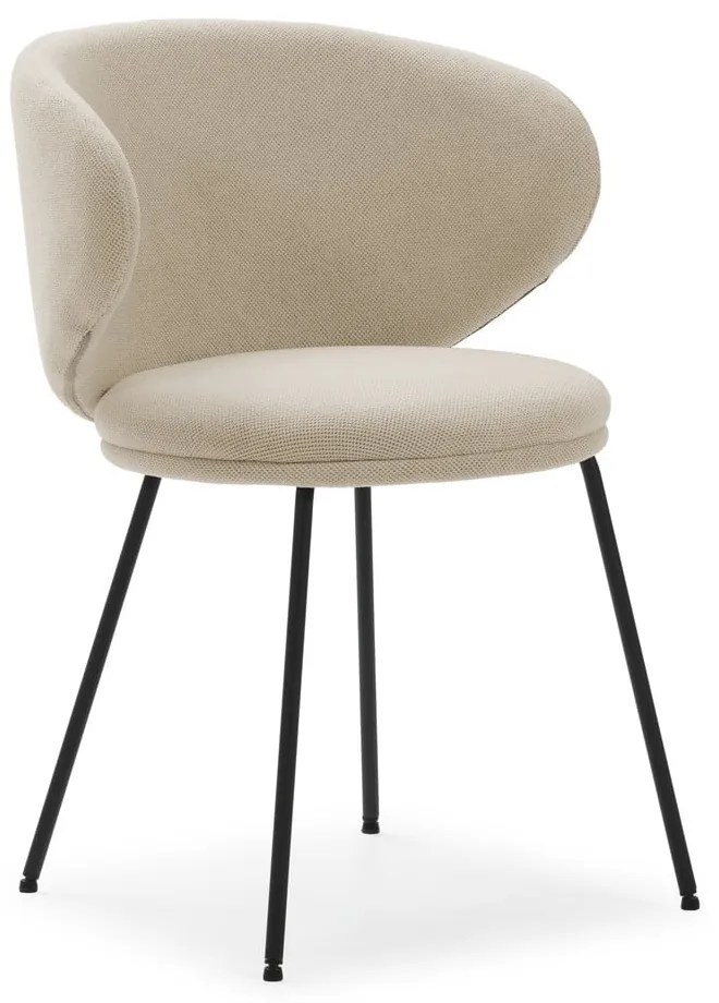 Бежови тапицирани трапезни столове в комплект 2 бр. Rush – Marckeric